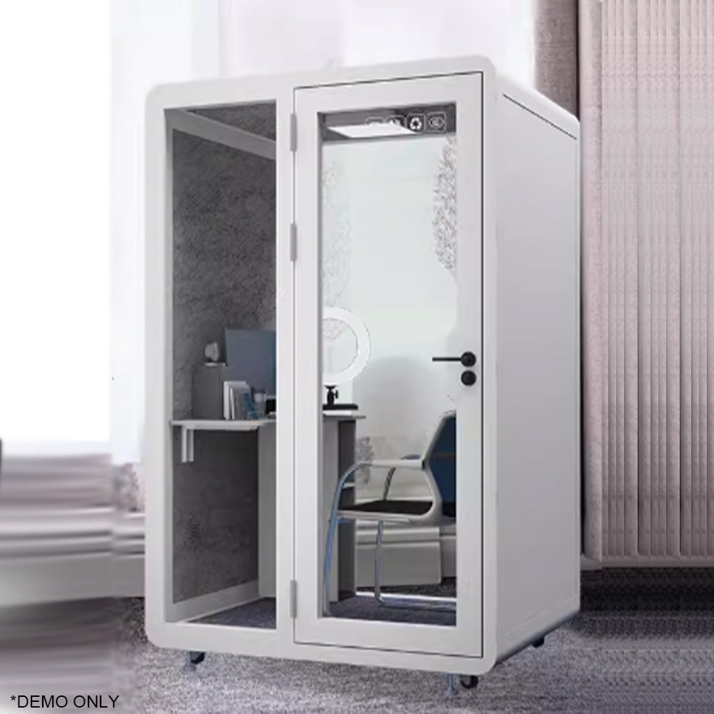 Homelements BJK-141223 Soundproof Booth Negotiation Room Mobile Silent Room Dedicated Soundproof Live Broadcast Cabin Simple Style Office Lounge Soundproof Office Pod Soundproof Phone Acoustic Booths