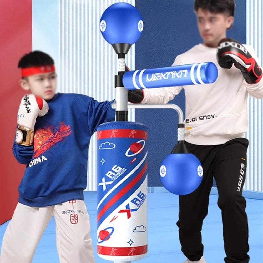 DreamyNest Rotating Stick Target Vertical Sandbag Adult Children Speed Ball Home Boxing Dodge Training Equipment / Blue