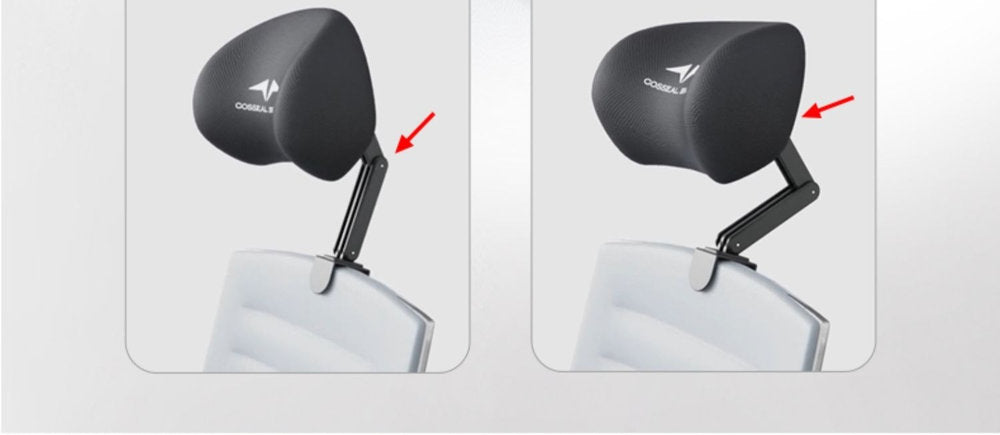 Chair Headrest Office Computer Chair Headrest Adjustable Seat Back Raised Head Support Sleeping Pillow No Punching Waist Pillow