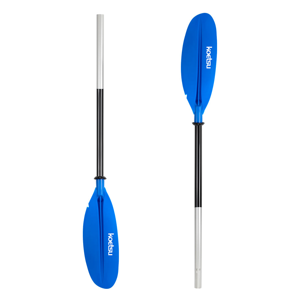 Sports studio Kayak paddle with high-strength aluminum alloy shaft and blade, material is aluminum alloy + nylon