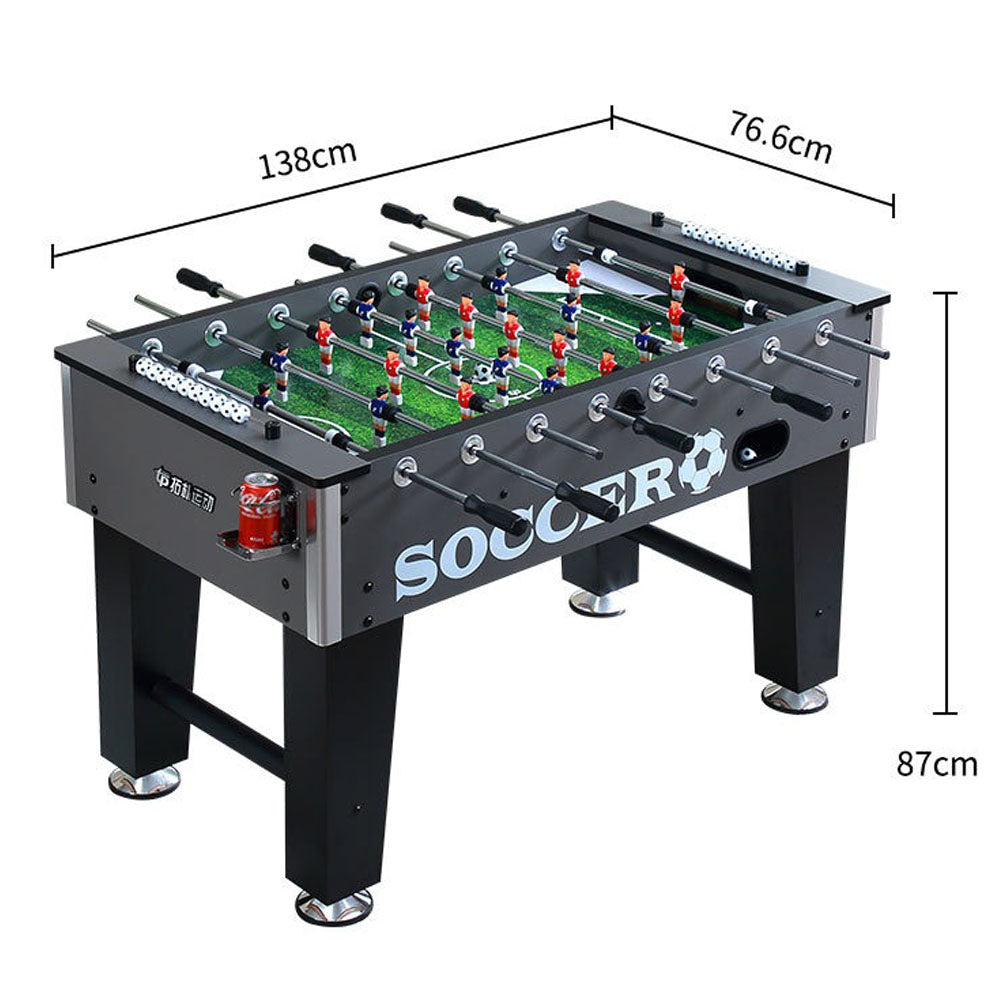 Sports Studio 1.4m Soccer Table 55 Inch Table Football Soccer Game Table - Smoky Grey