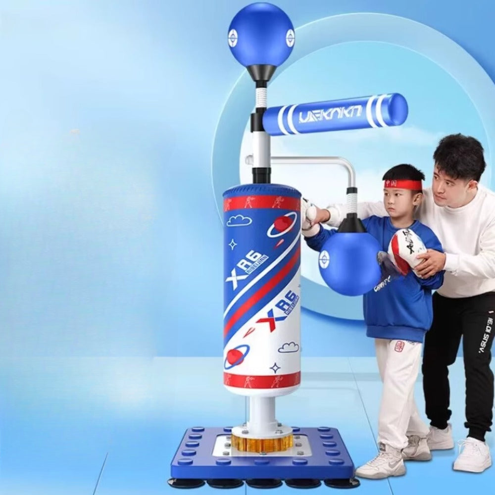 DreamyNest Rotating Stick Target Vertical Sandbag Adult Children Speed Ball Home Boxing Dodge Training Equipment / Blue