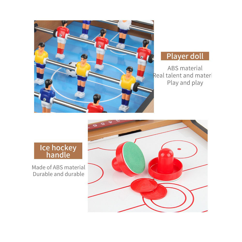 Sports Studio 2 in 1 Multifunctional Game Table Table Football Soccer Table Air Hockey Indoor Sports Entertainment Family Party