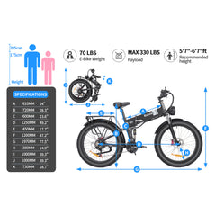 Sports studio Electric Bike Mountain Motorized Beach electric bike-H26PRO