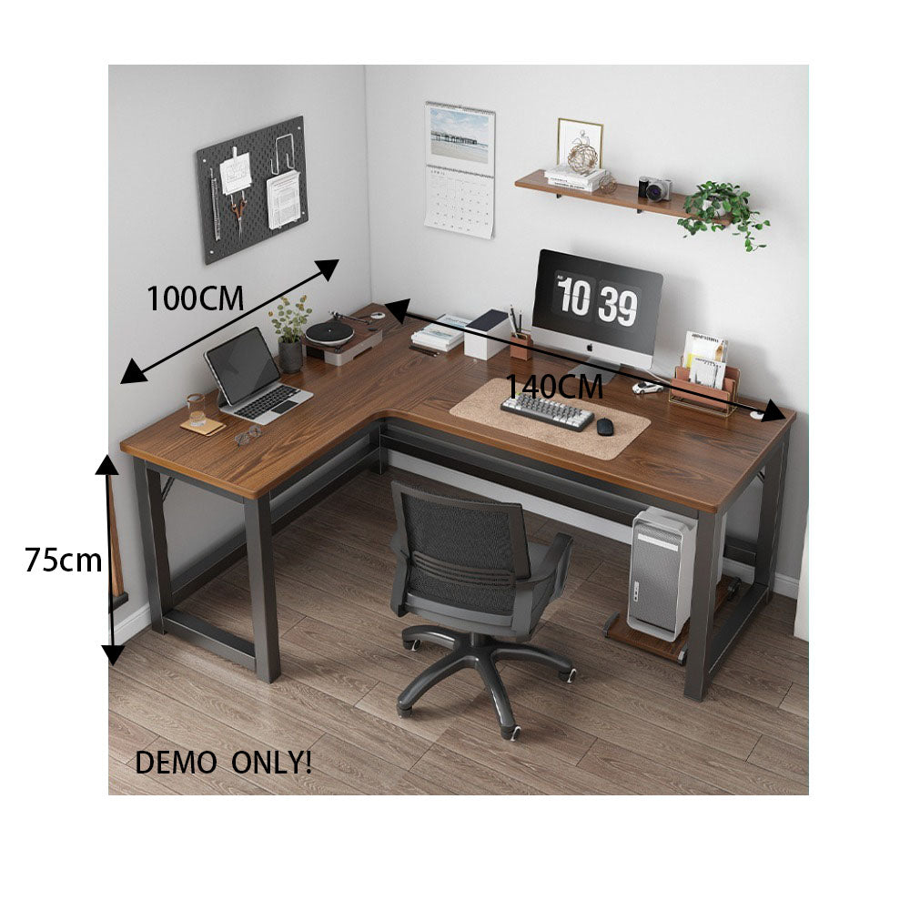 Homelements Double Computer Desk Desktop Home Desk Bookshelf Combination Bedroom Desk