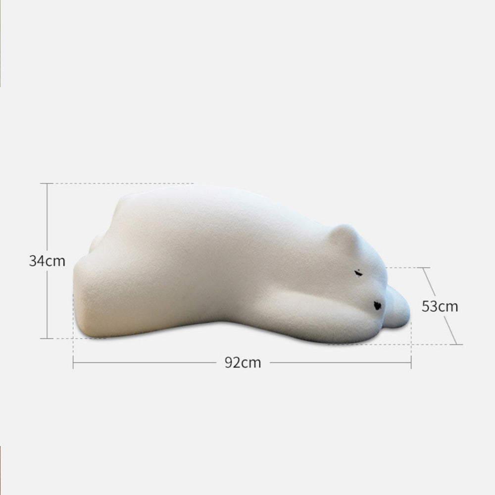 Homelements Papa Bear Sofa Chair Lazy Person Can Sleep or Lie Down Sleeping Bear Living Room Stereotyped Cotton Seat Large Lazy Sofa Comfortable Leisure Lazy Sofa Single Animal Seat Balcony Bedroom Leisure Animal Seat Lying Bear Polar Bear Sofa