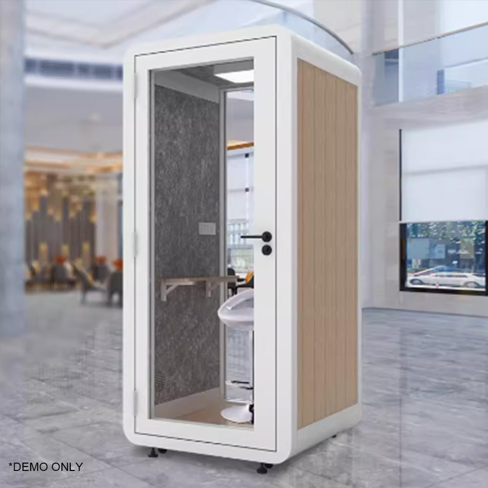 Homelements Compact Multifunctional Soundproof Booth with Ventilation & Lighting