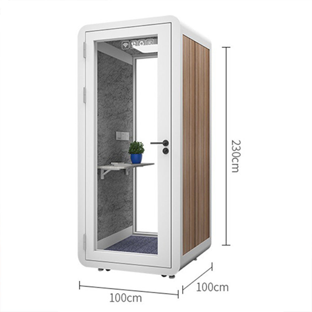 compact soundproof booth dimensions