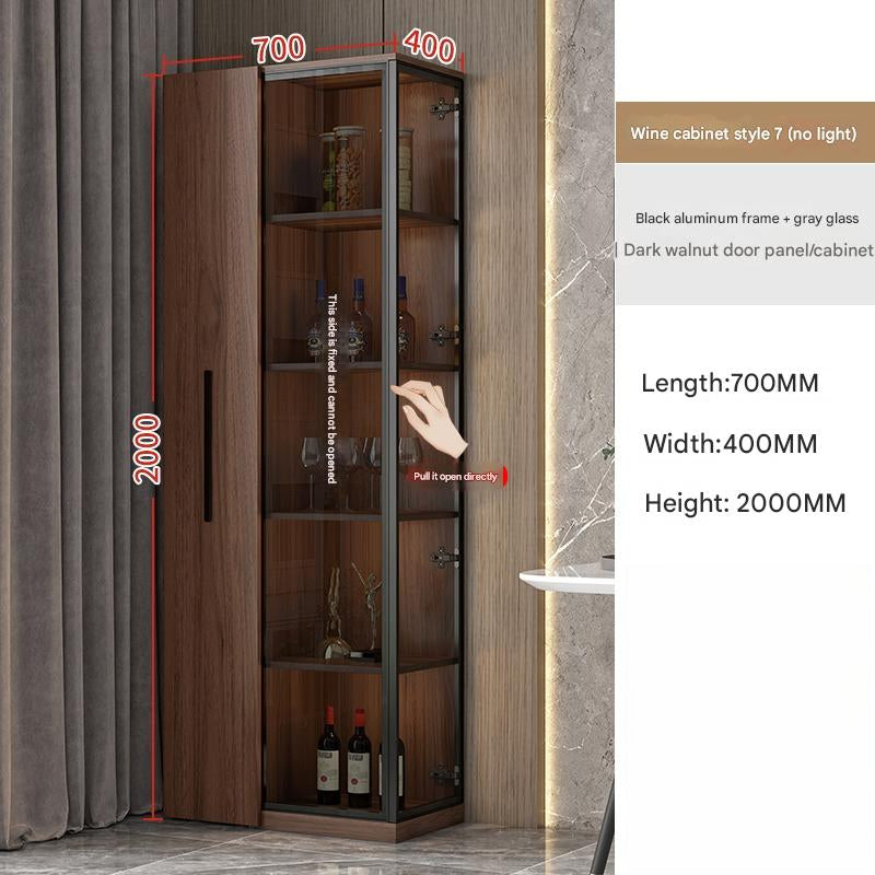 Corner Wine Cabinet Living Room Wall Display Cabinet Triangle Cabinet Household Medieval Style Dining Side Cabinet Locker