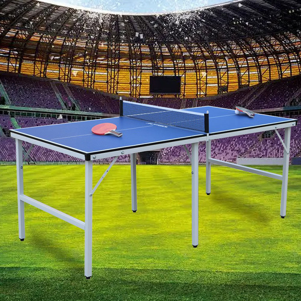 Sports Studio Indoor Home Folding Ping Pong Table, Portable Ping Pong Table with Balls, Rackets and Net