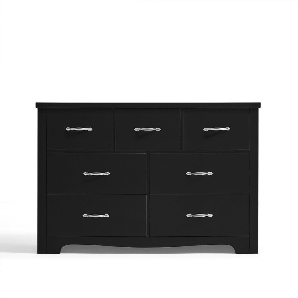 Linsay Chest of 7-drawer Cabinet Black