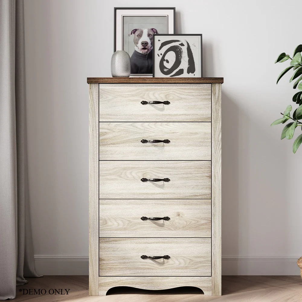 Linsay Rena 5 Drawers Black