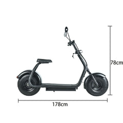 Sports Studio Harley Electric Scooter 1000W 60V 12A Lithium Battery C01