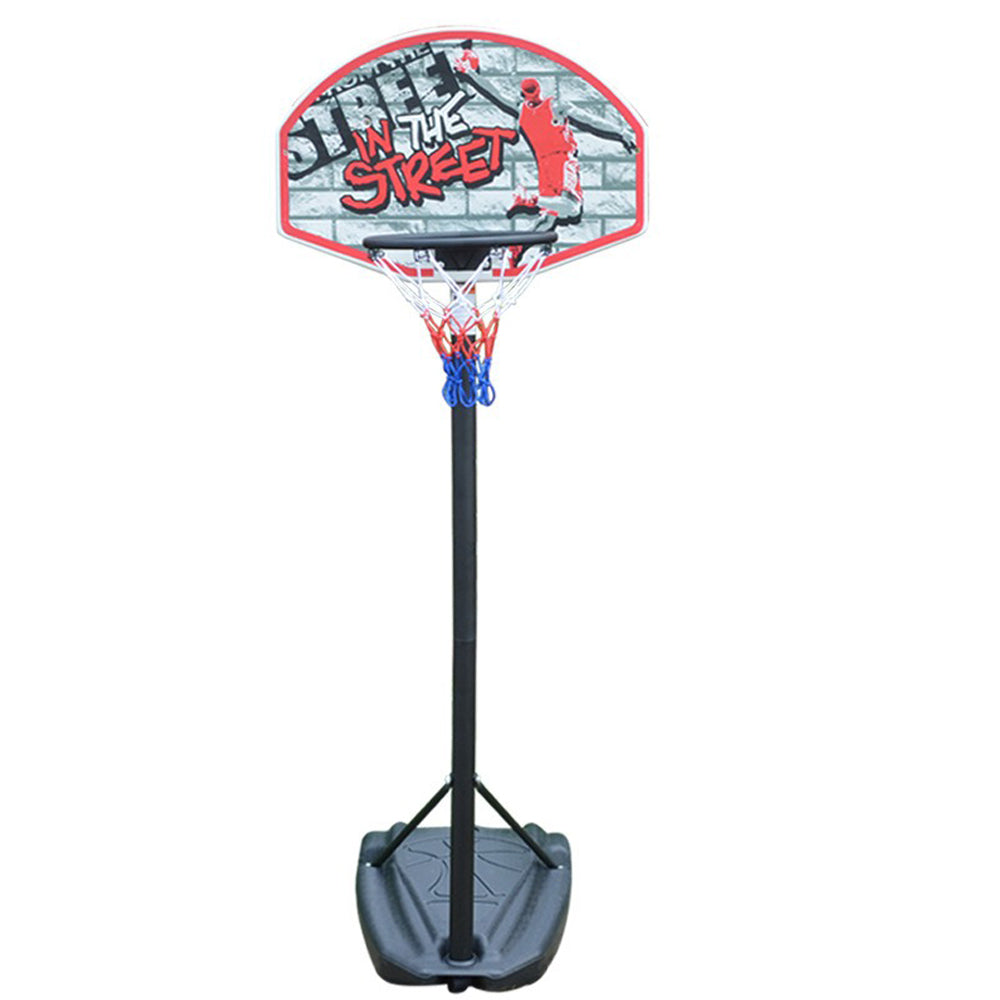 Sports Studio Children's Height Adjustable Basketball Stand Portable Backboard System with 2 Wheels Stuffable Base SBA305-881R