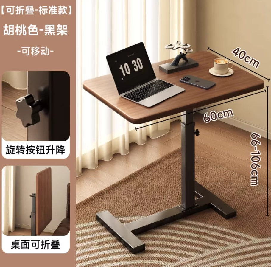 Bedside Table Removable Lifting Computer Table Living Room Sofa Side Folding Table Desk Home Bedroom Bedside Study Table Writing Table Removable Table Girls Small Simple Rental Table
