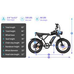 Sports studio  City Ease Snow Bike 20 Inch Electric Bike Electric Bike Battery-Q20 Min