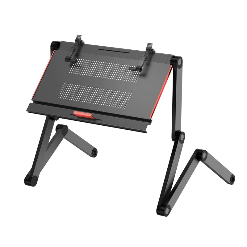 OMAX Bed Computer Desk - Lying Down Computer Workstation for Laptops, Foldable Stand, Perfect for Reading in Bed