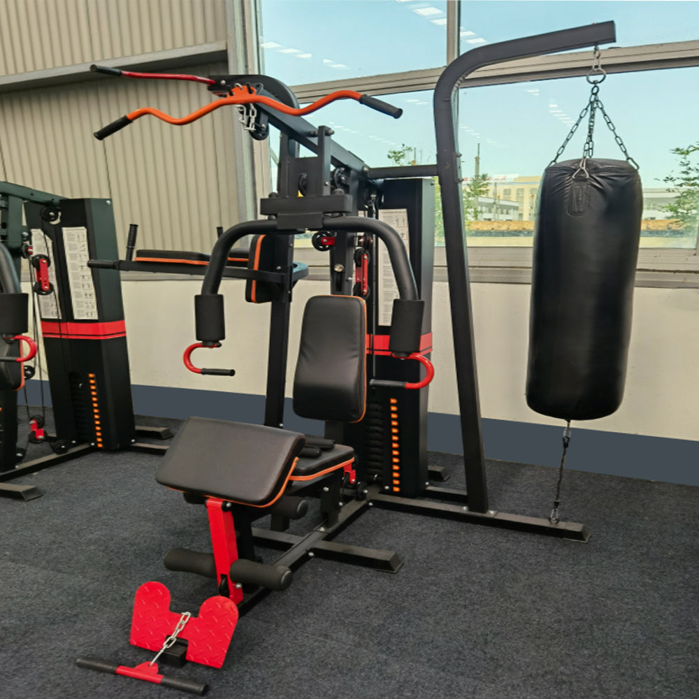 Sports studio multipurpose gym 3 station commercial fitness equipment training strength 3 station equipment