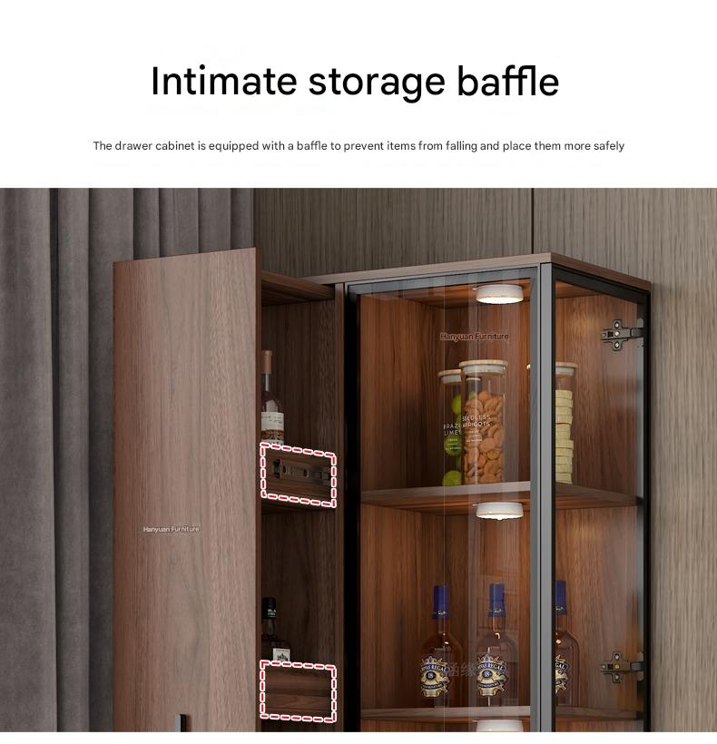 Corner Wine Cabinet Living Room Wall Display Cabinet Triangle Cabinet Household Medieval Style Dining Side Cabinet Locker