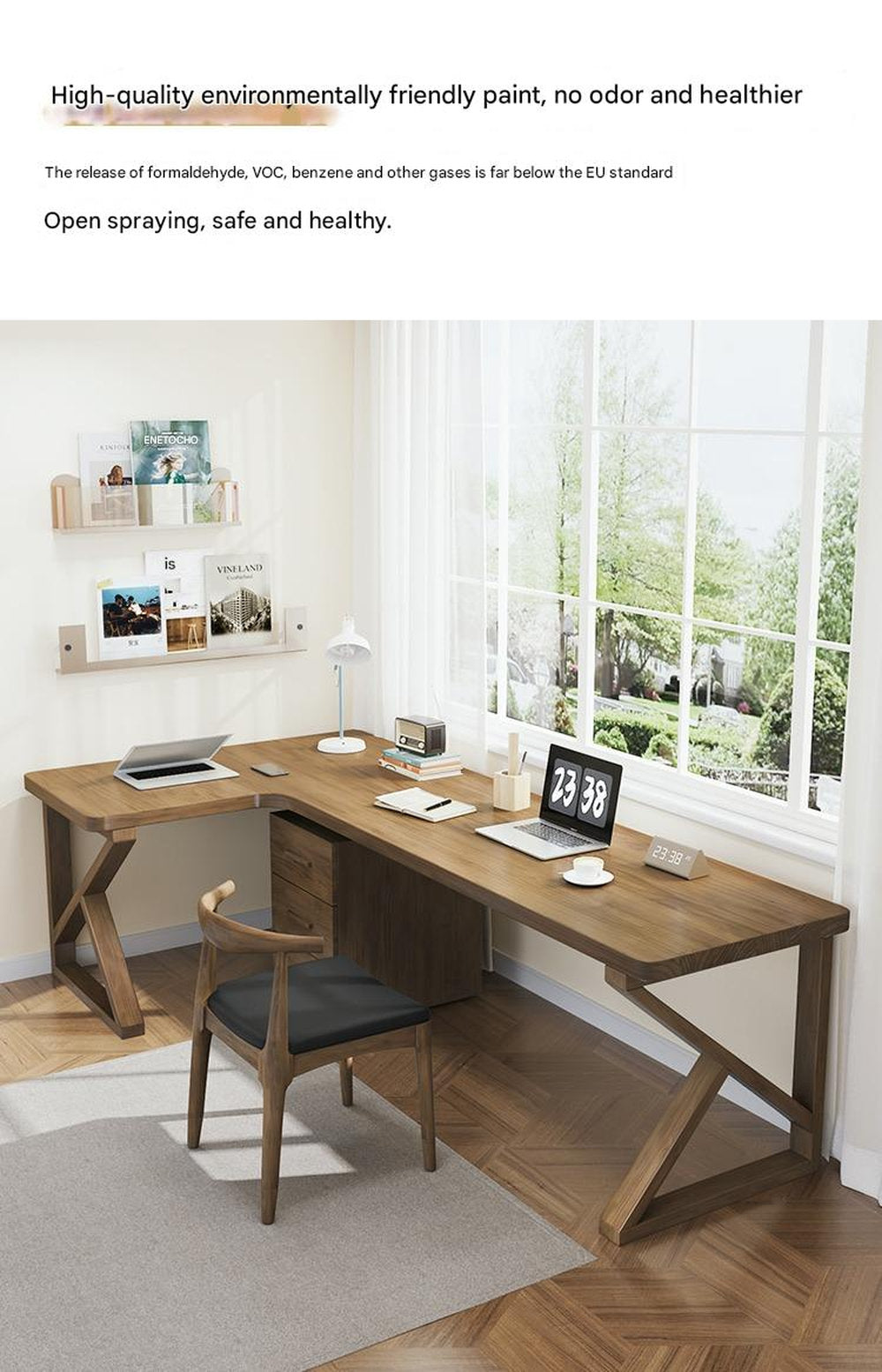 All Solid Wood Computer Desktop Table Corner Desk Writing Desk Bedroom Workbench Study Table