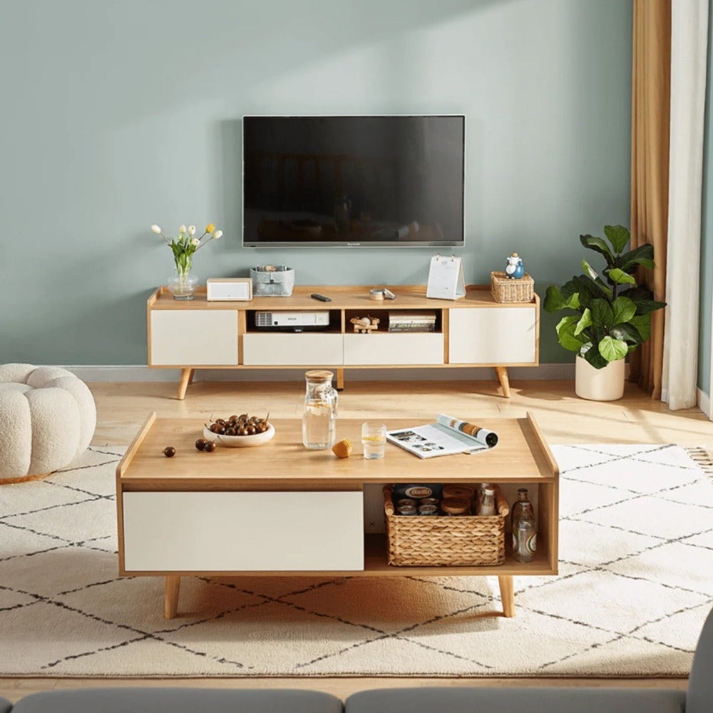 Linsay Karo Entertainment Unit, Natural & White