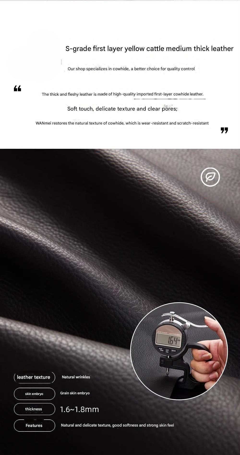 Medieval Black Straight Leather Sofa