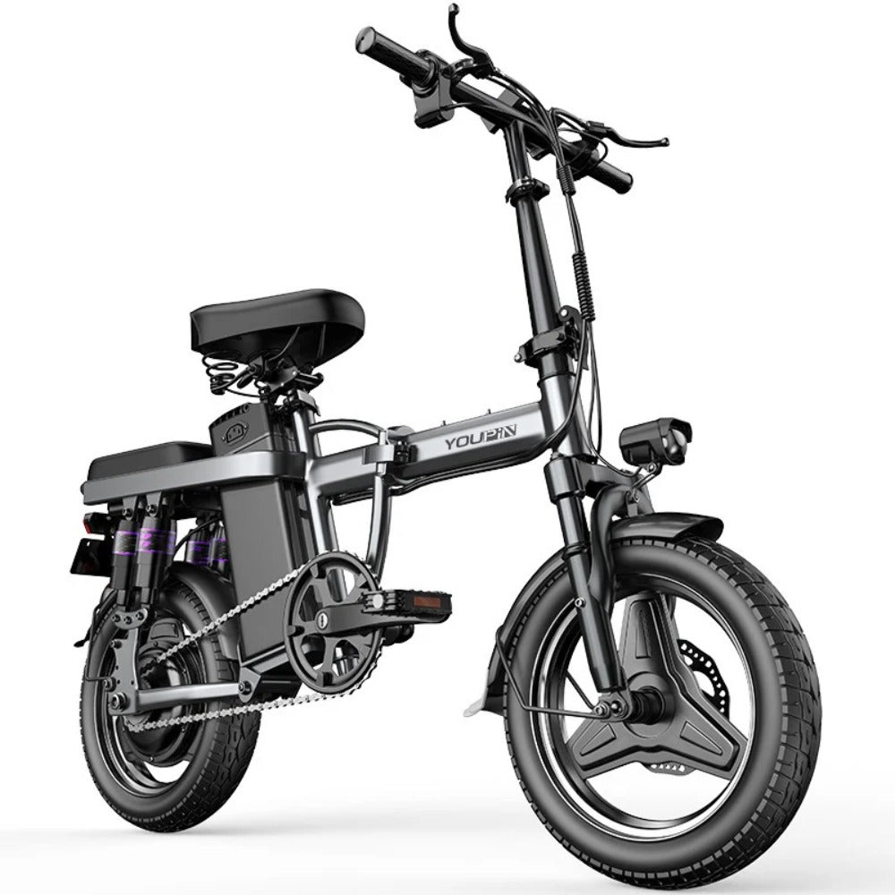 Sports Studio City Aluminum Alloy Electric Folding Bicycle Bike 48V 400W Electric Bicycle 14 Inch Scooter Portable City Electric Bike 25 Km/H F12