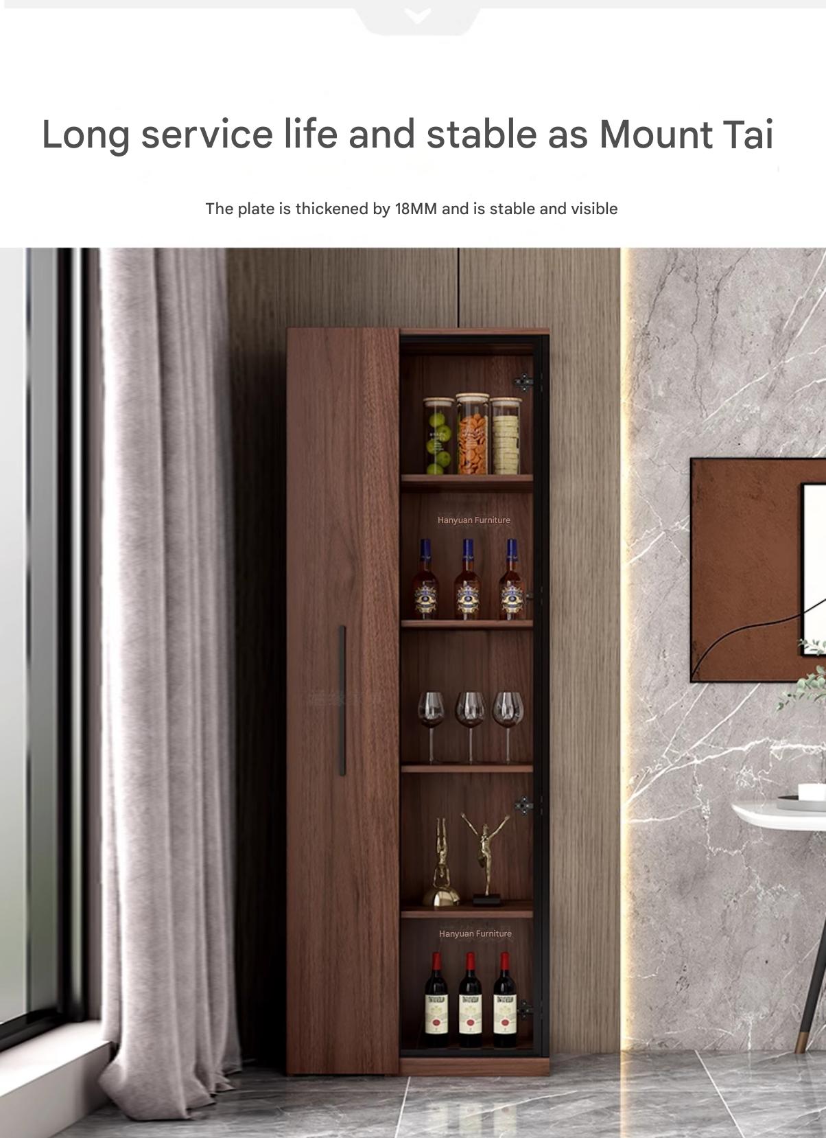 Corner Wine Cabinet Living Room Wall Display Cabinet Triangle Cabinet Household Medieval Style Dining Side Cabinet Locker