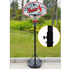 Sports Studio Children's Height Adjustable Basketball Stand Portable Backboard System with 2 Wheels Stuffable Base SBA305-881R