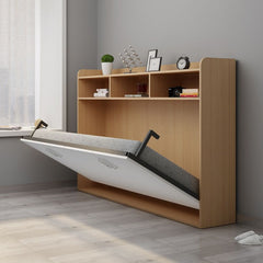 Simple Folding Wall Bed Storage Cabinet Nordic Small Apartment Multi-functional Rollover Invisible Bedside Cabinet Bed Vertical Flip Hidden Bed