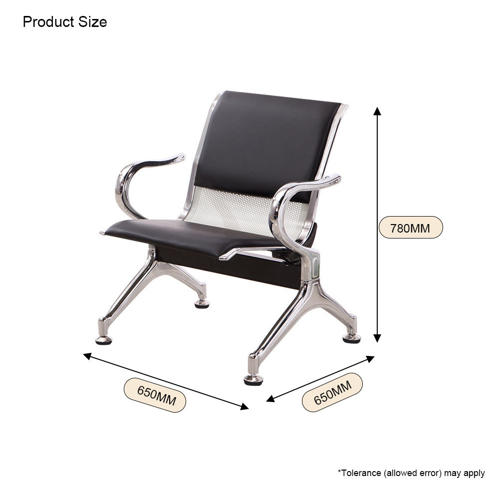 Homelements  Three-seater Row Chair/airport Chair/stainless Steel/hospital Waiting Chair/public Row Rest Chair