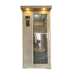 Homelements 1350W Hemlock Sauna Room Mobile Steam Room Circular Steam Room Home Adult Tourmaline Far Infrared Steam Room