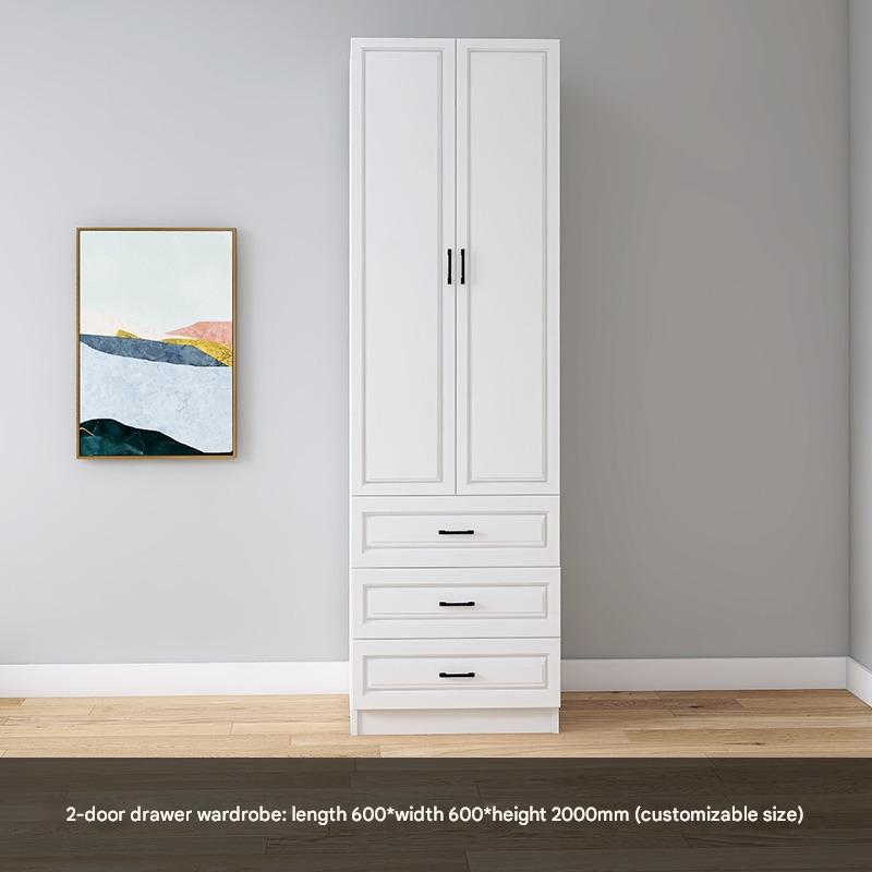 Corner Wardrobe Household Bedroom Small Apartment Solid Wood 90 Degree Master Bedroom Corner 7-character L-shaped Corner Wardrobe Combination Storage
