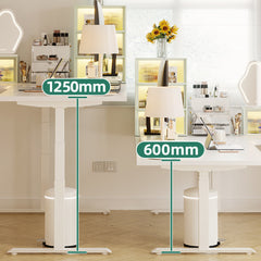 Homelements S-shaped Dual Motor Three Section L-shaped Electric Table Frame Lifting Desk F4206