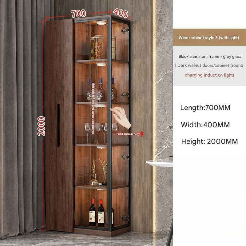 Corner Wine Cabinet Living Room Wall Display Cabinet Triangle Cabinet Household Medieval Style Dining Side Cabinet Locker