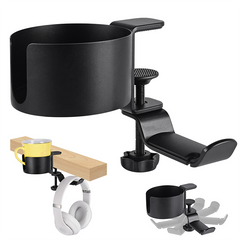 The Cup Holder By The Table, The Earphone Holder, The Rotatable Earphone Holder, The Waterproof Cup Without Punching Holes, Knocks Down
