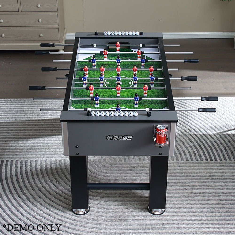 Sports Studio 1.4m Soccer Table 55 Inch Table Football Soccer Game Table - Smoky Grey
