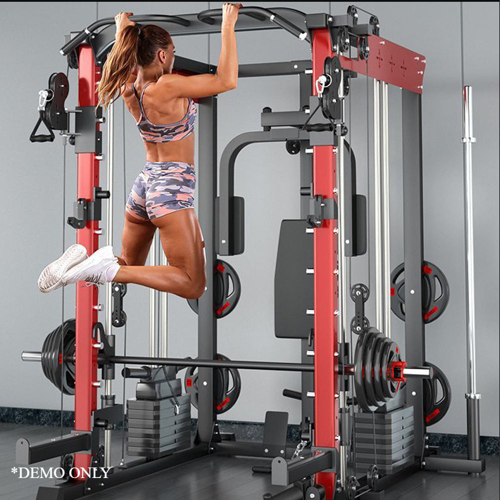 Sports studio Squat bench press rack Home gantry fitness equipment Multifunctional fitness equipment Comprehensive trainer (excluding dumbbell bench)