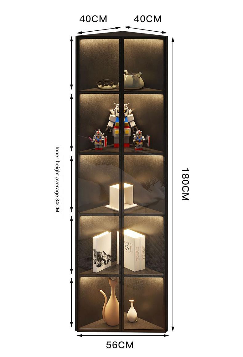 Simple Light Luxury Corner Cabinet Corner Triangle Right Angle Corner Corner Rack Living Room Bedroom Storage Floor Against The Wall