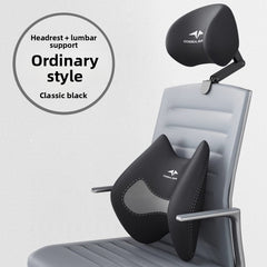 Chair Headrest Office Computer Chair Headrest Adjustable Seat Back Raised Head Support Sleeping Pillow No Punching Waist Pillow