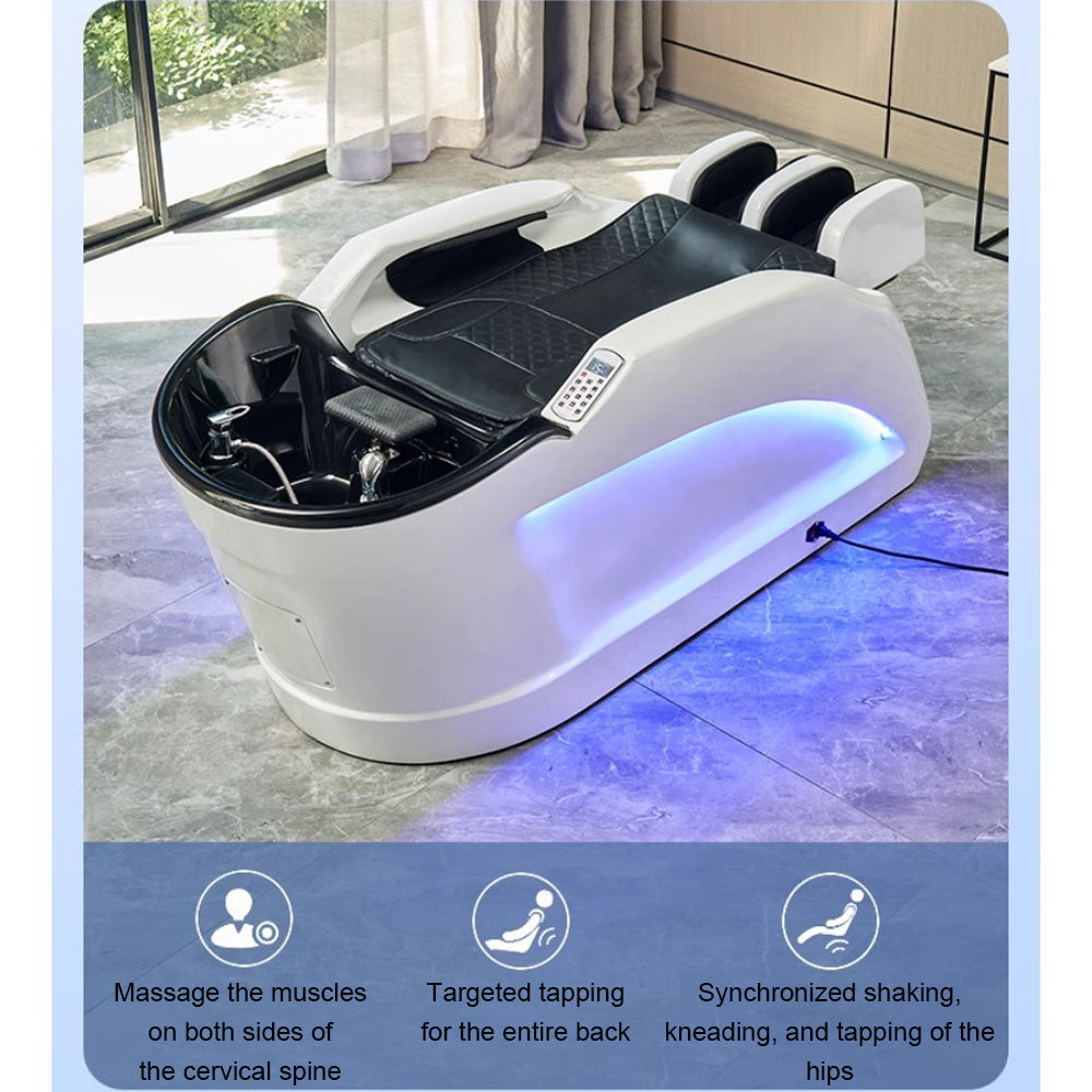 Homelements Intelligent Electric Shampoo Massage Bed -white