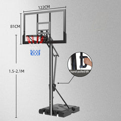 Sports Studio 1.5m to 2.1m Portable Swimming Pool Basketball Stand Outdoor Children's Basketball Stand S025Y