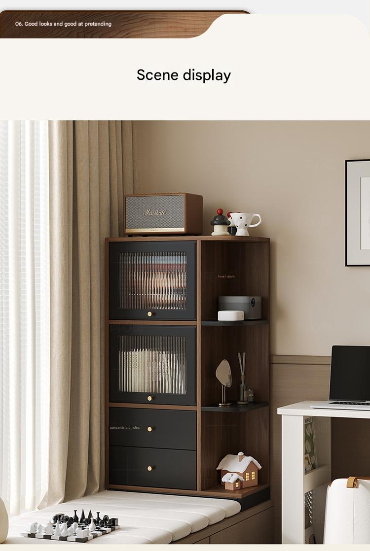Bay Window Storage Cabinet with Drawers – Multi-Purpose Bedroom, Balcony & Living Room Organizer