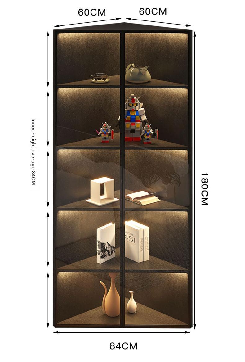 Simple Light Luxury Corner Cabinet Corner Triangle Right Angle Corner Corner Rack Living Room Bedroom Storage Floor Against The Wall