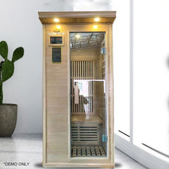 Homelements 1350W Hemlock Sauna Room Mobile Steam Room Circular Steam Room Home Adult Tourmaline Far Infrared Steam Room