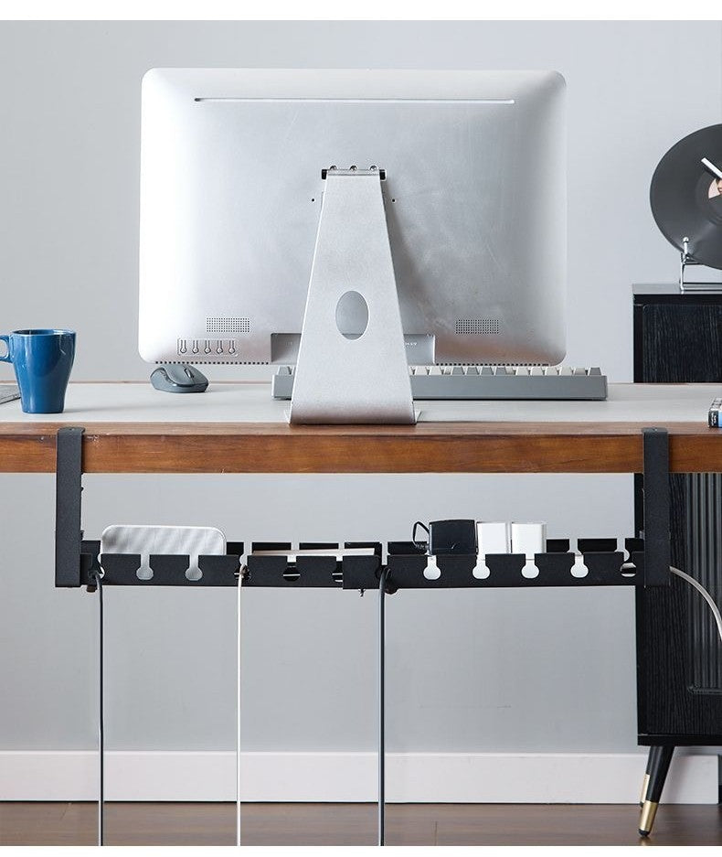 No Punching Under The Table, Cable Manager, Desktop Wiring Artifact, Power Cord Rack Slot, Line Finishing Box, Wire Socket Storage
