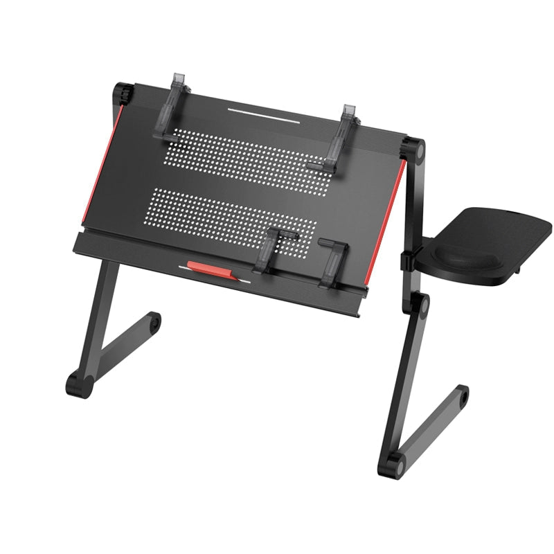 OMAX Bed Computer Desk - Lying Down Computer Workstation for Laptops, Foldable Stand, Perfect for Reading in Bed