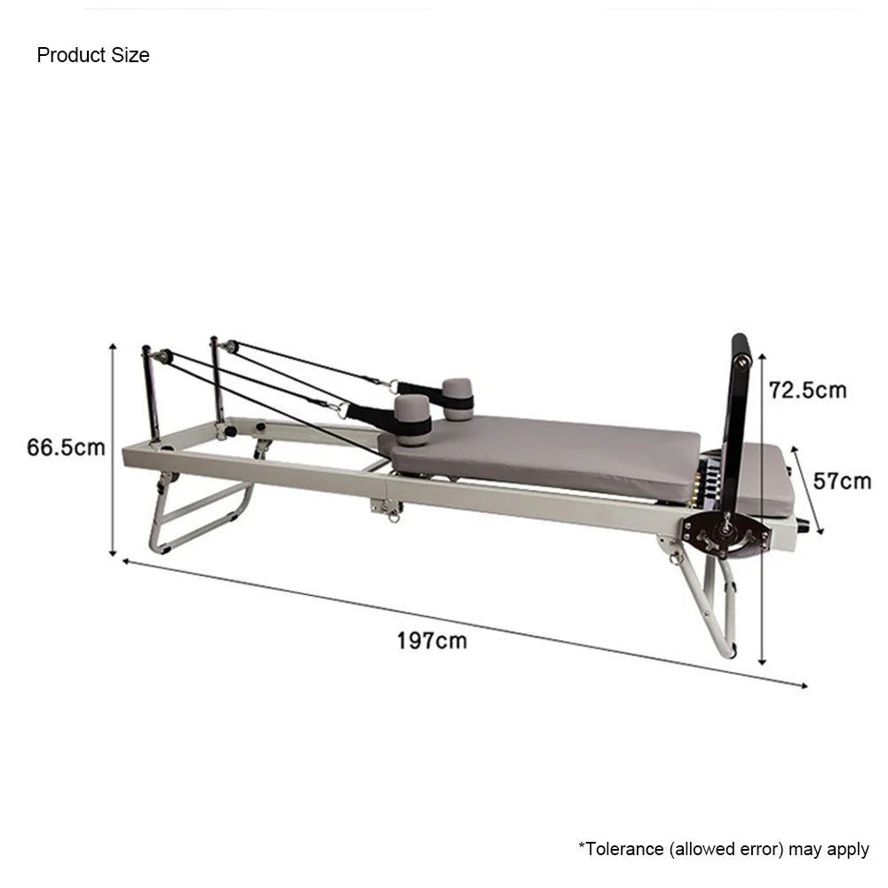 Sports Studio  Home Foldable Steel Frame Pilates Body Shaping Machine Gym Training Equipment Machine Gym Stainless Steel Exercise Equipment Beginners Pilates Reformer