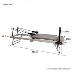 Sports Studio  Home Foldable Steel Frame Pilates Body Shaping Machine Gym Training Equipment Machine Gym Stainless Steel Exercise Equipment Beginners Pilates Reformer