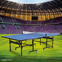 Sports Studio movable and foldable table tennis table, standard table tennis table for home indoor use